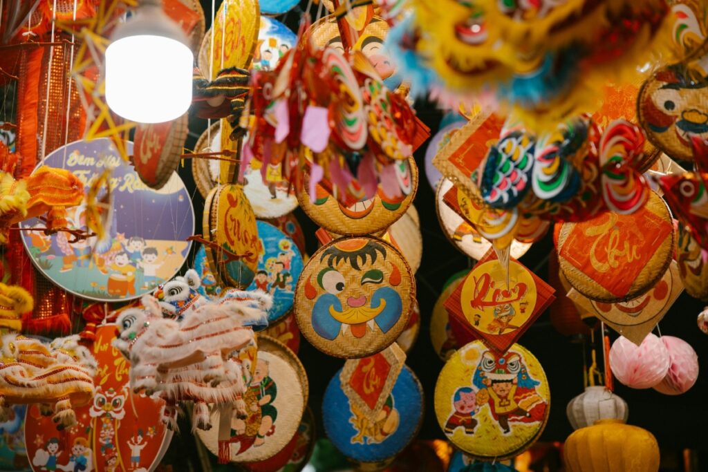 hang ma street on mid autumn in hanoi
