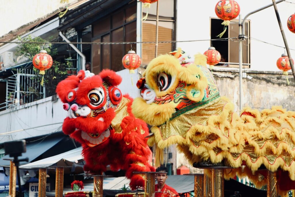 Watch A Lion Dance In The Old Quarter
