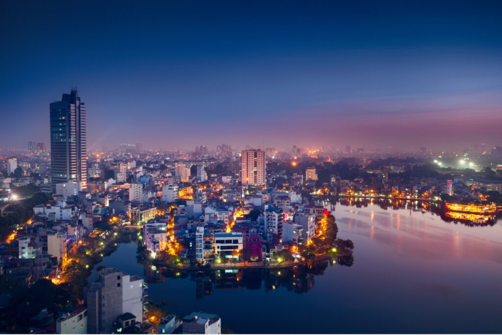 Central Hanoi At Night