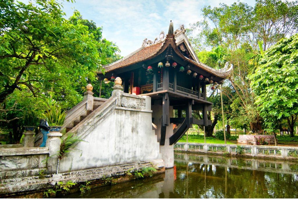 one pillar pagoda